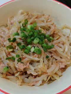 簡単!美味♪もやしとツナの梅おかか和え♪-レシピのメイン写真