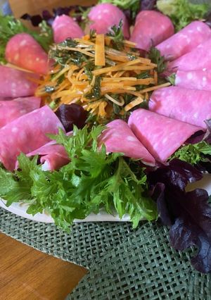 ビアソーセージな野菜クルクル前菜♬-レシピのメイン写真