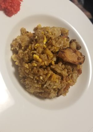 甘辛焼き肉でガーリックチャーハン-レシピのメイン写真