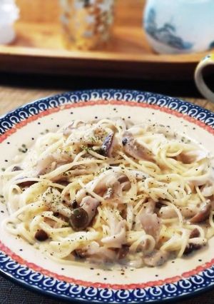 たっぷりきのこと豆乳のパスタ-レシピのメイン写真