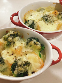 かぼちゃとブロッコリーのマヨチーズ焼き-レシピのメイン写真