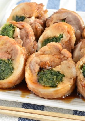 豆苗巻き鶏チャーシュー-レシピのメイン写真