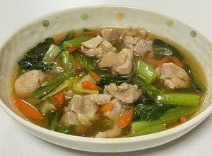 鶏もも肉と小松菜人参もやしのあんかけ-レシピのメイン写真