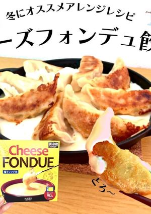 簡単・時短餃子とチーズフォンデュ-レシピのメイン写真