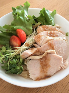 鶏ハムのヘルシー混ぜそば-レシピのメイン写真