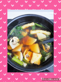 かぶとしめじ、おあげのスープ-レシピのメイン写真