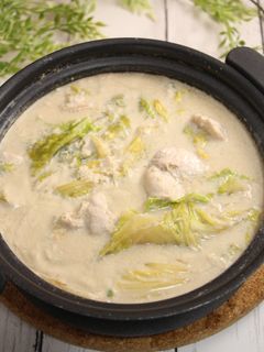 簡単!鶏と白菜の豆乳鍋-レシピのメイン写真