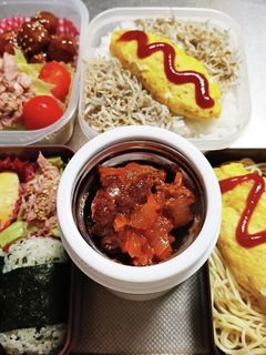 高校生息子&旦那弁当(12/7)-レシピのメイン写真