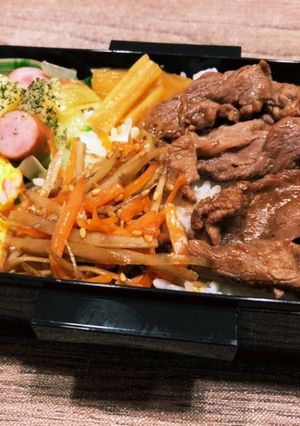 焼肉弁当　1207-レシピのメイン写真