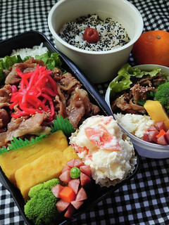 ❜21/12/7 生姜焼き弁当-レシピのメイン写真