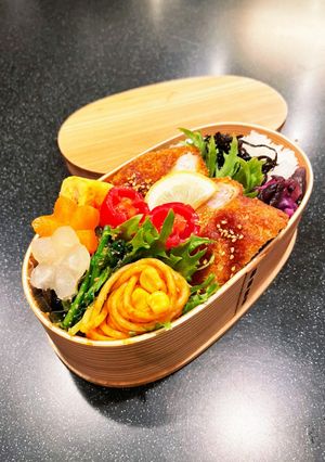 高校生弁当　トンカツ弁当-レシピのメイン写真