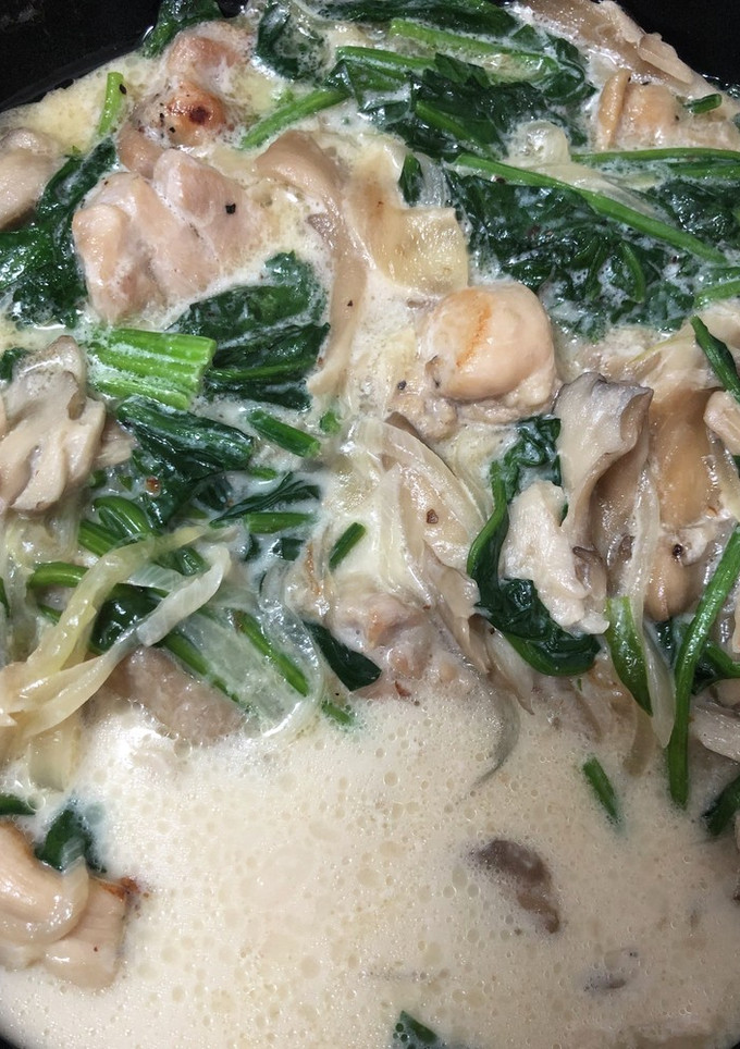 鶏とほうれん草のクリーム煮-レシピのメイン写真