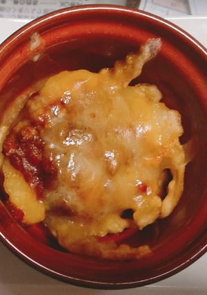 残ったミートソースと冷凍フライドポテト-レシピのメイン写真