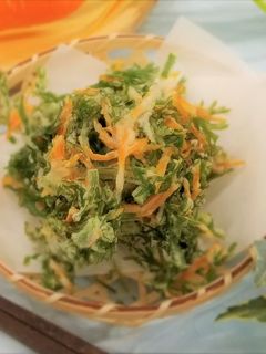 にんじんの皮と葉のかき揚げ-レシピのメイン写真