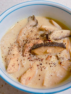 フライパン1つで豆乳きのこクリームスープ-レシピのメイン写真