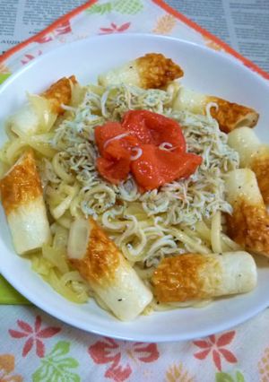 寅ちくわ・しらす・たらこの焼きうどん-レシピのメイン写真