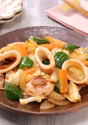 いかと春キャベツの回鍋肉炒め-レシピのメイン写真