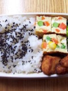 ミックスベジタブル入り卵焼き-レシピのメイン写真