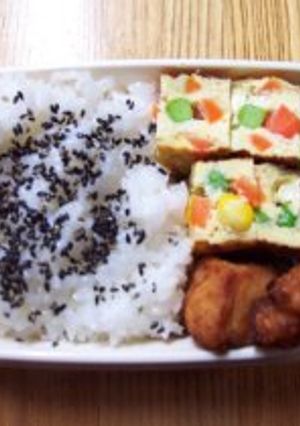 ミックスベジタブル入り卵焼き-レシピのメイン写真