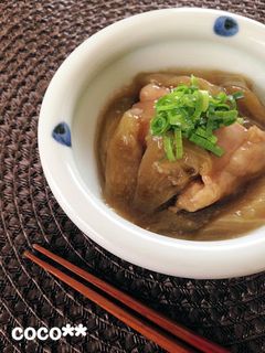 鶏もも肉となすのとろとろ煮☆治部煮風-レシピのメイン写真