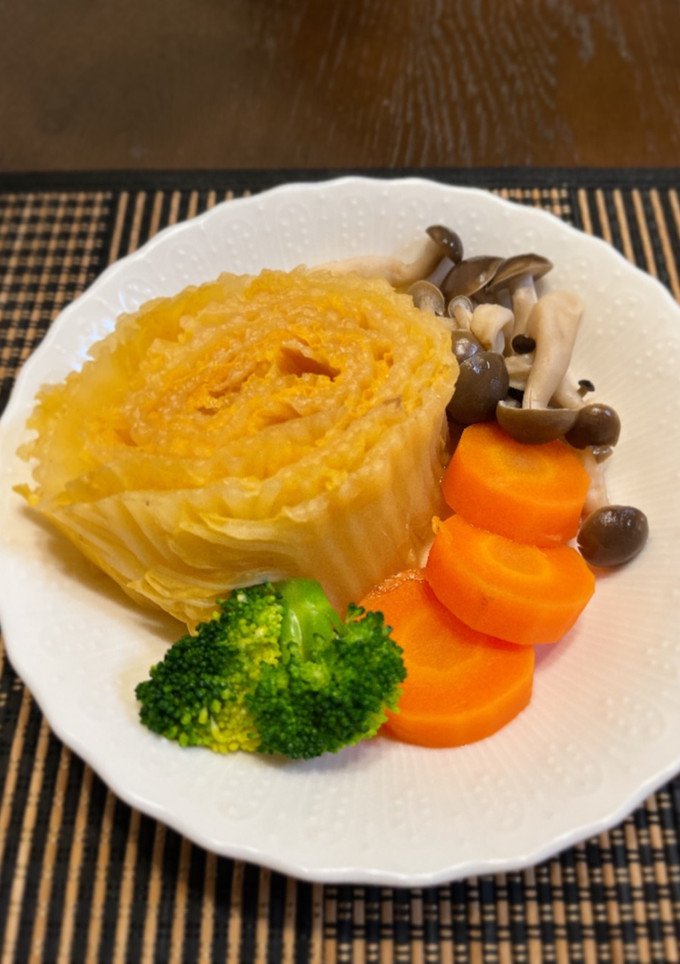 オレンジ白菜の丸ごと和風スープ煮-レシピのメイン写真