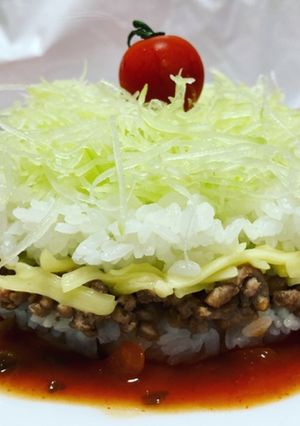 青パパイヤのタコライス-レシピのメイン写真