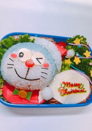 ドラえもん サンタクロース キャラ弁-レシピのメイン写真