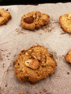 全粒粉ココナッツナッツクッキー-レシピのメイン写真