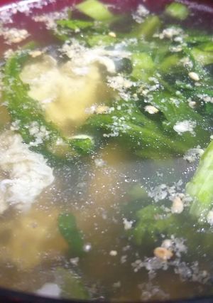 春菊と玉子のスープ-レシピのメイン写真