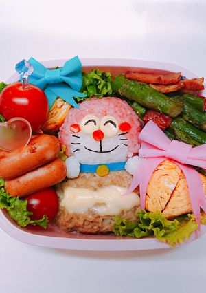 ミニドラ キャラ弁-レシピのメイン写真