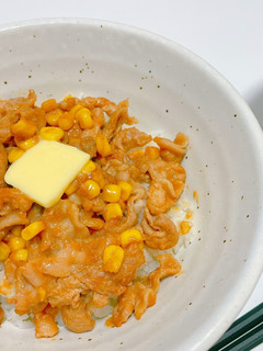 豚こまの味噌バター丼-レシピのメイン写真