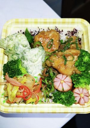 【夫婦弁当184】ささみ照焼と白菜おかか-レシピのメイン写真