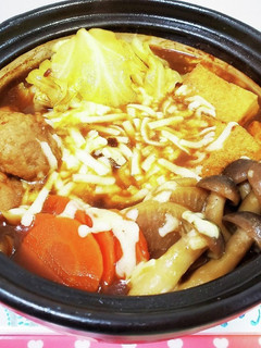 余ったカレールーで♪まろやかカレー鍋-レシピのメイン写真