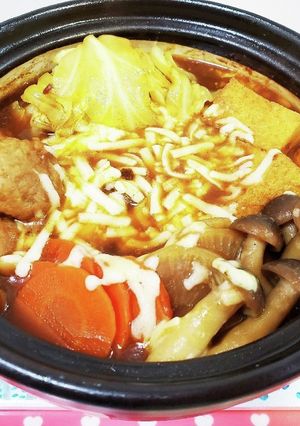 余ったカレールーで♪まろやかカレー鍋-レシピのメイン写真