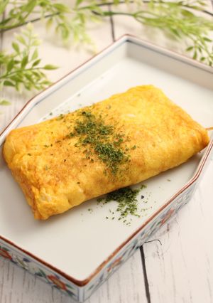 簡単！和風オムレツ　大根の葉-レシピのメイン写真