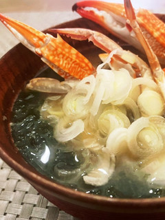 海の香りいっぱい♡カニとあおさのお味噌汁-レシピのメイン写真