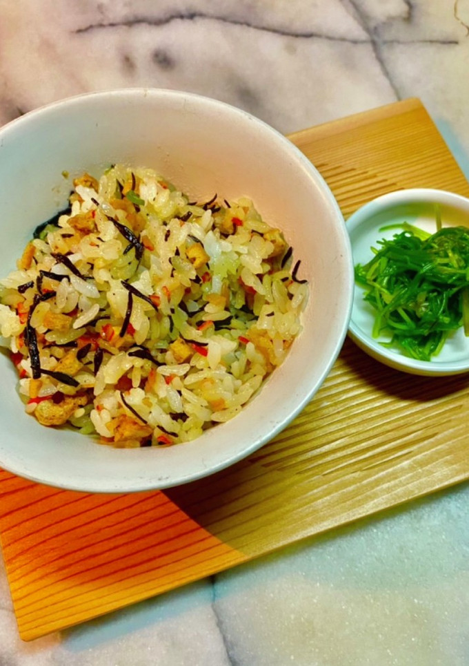 ひじきご飯と おかひじきのお浸し-レシピのメイン写真