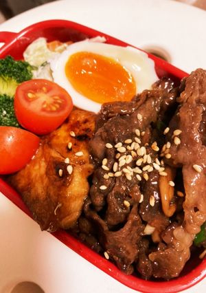 焼肉弁当　高校生女子弁当-レシピのメイン写真