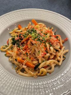 海老とあっさり和風だし 焼きうどん -レシピのメイン写真