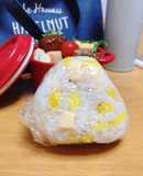沢庵と明太風味チーズのおにぎり
