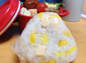 沢庵と明太風味チーズのおにぎり-レシピのメイン写真
