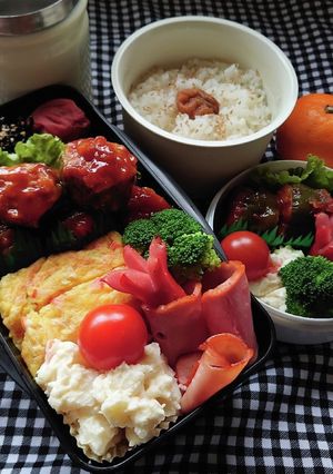 ❜21/12/8 ピーマン肉詰め弁当-レシピのメイン写真