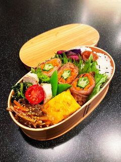 高校生弁当 オクラと人参の肉巻き弁当-レシピのメイン写真