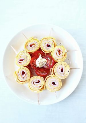 お弁当にも【ハムの卵巻き】-レシピのメイン写真