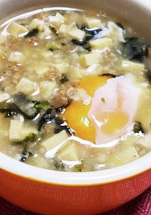 オートミールときざみ高野豆腐の雑炊-レシピのメイン写真