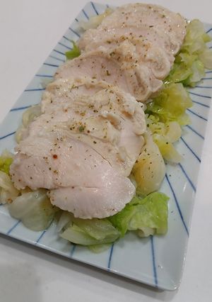 キャベツと鶏ハムのさっぱりサラダ-レシピのメイン写真
