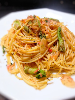 タラの芽と桜エビのパスタ-レシピのメイン写真