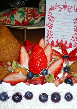 クリスマスケーキ-レシピのメイン写真