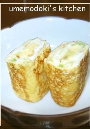 お弁当に「ネギ入り卵焼き」-レシピのメイン写真
