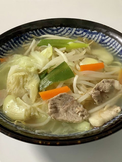 冬は、にんにくスープの減塩 塩ラーメン-レシピのメイン写真